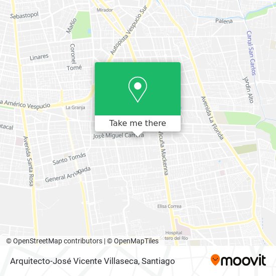 Mapa de Arquitecto-José Vicente Villaseca