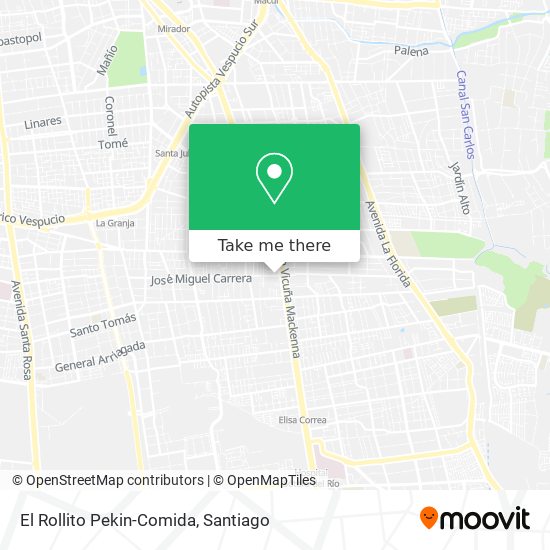 El Rollito Pekin-Comida map