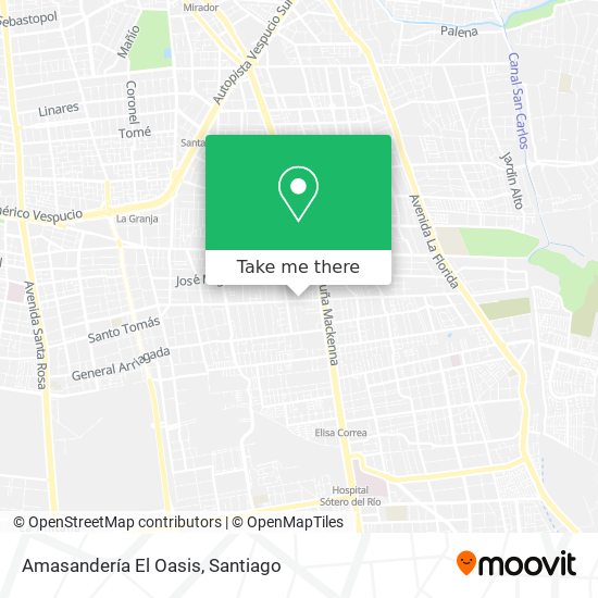 Amasandería El Oasis map