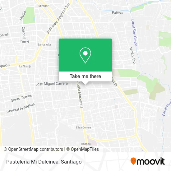 Pasteleria Mi Dulcinea map