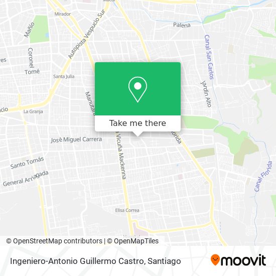 Ingeniero-Antonio Guillermo Castro map