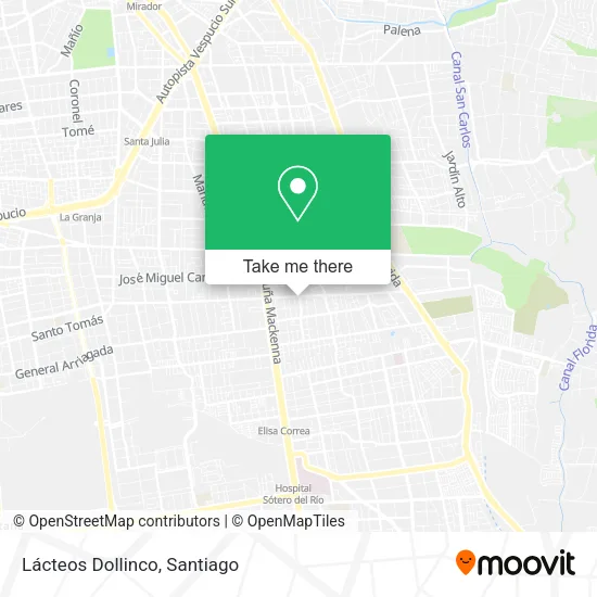 Lácteos Dollinco map