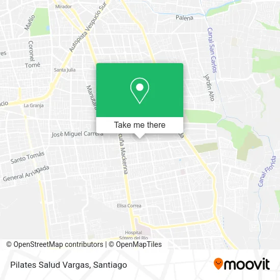 Pilates Salud Vargas map