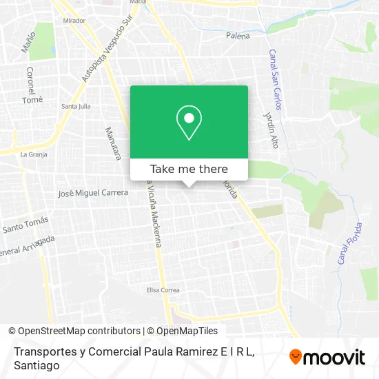Transportes y Comercial Paula Ramirez E I R L map