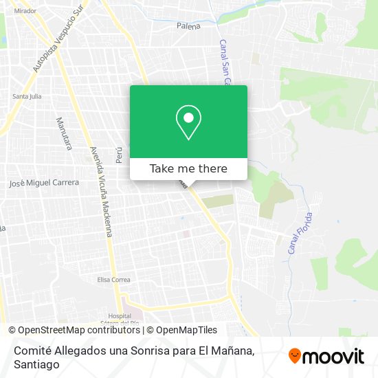 Mapa de Comité Allegados una Sonrisa para El Mañana