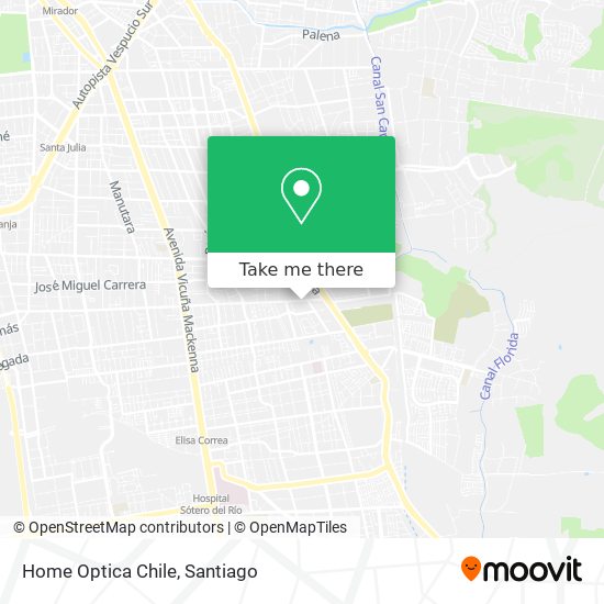 Home Optica Chile map