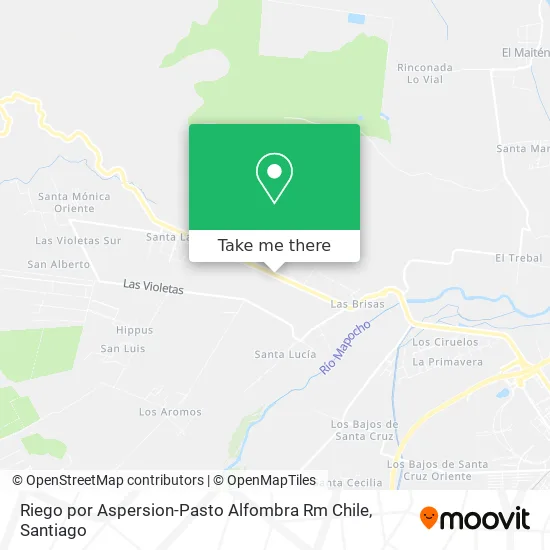 Riego por Aspersion-Pasto Alfombra Rm Chile map