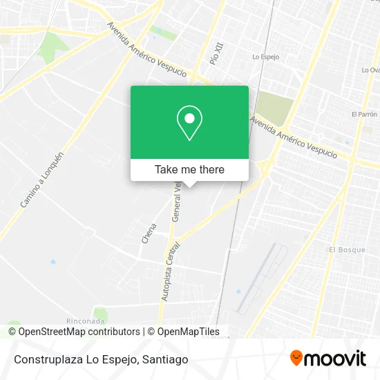 Mapa de Construplaza Lo Espejo