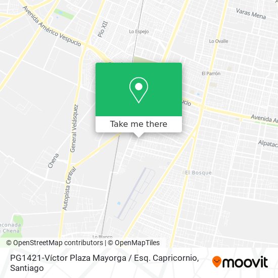 PG1421-Víctor Plaza Mayorga / Esq. Capricornio map