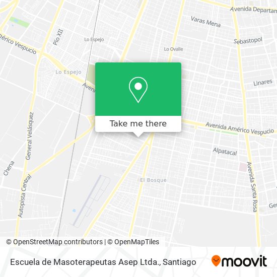 Mapa de Escuela de Masoterapeutas Asep Ltda.