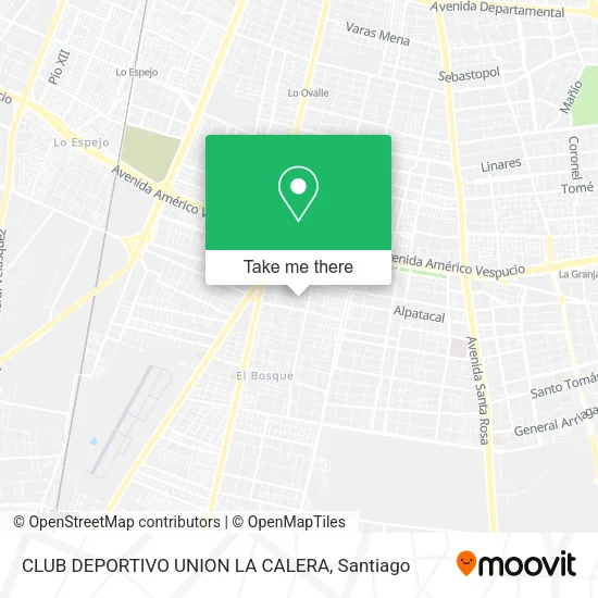 CLUB DEPORTIVO UNION LA CALERA map