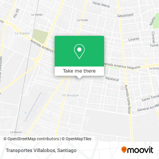 Transportes Villalobos map