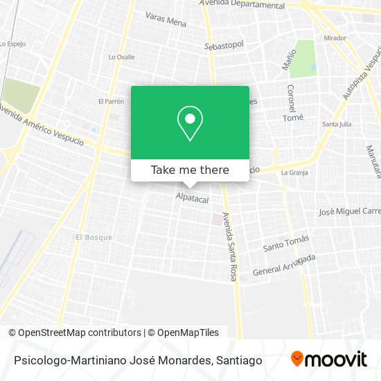 Psicologo-Martiniano José Monardes map