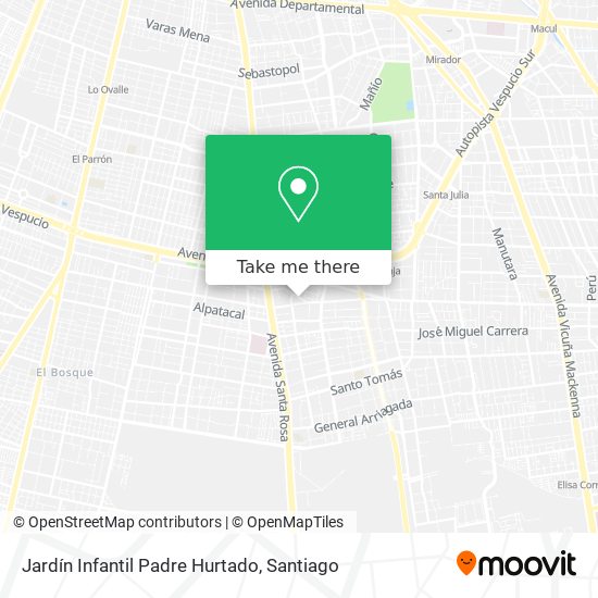 Jardín Infantil Padre Hurtado map