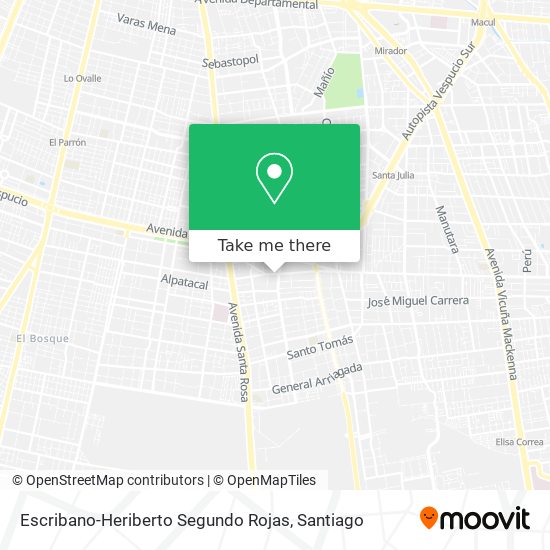 Escribano-Heriberto Segundo Rojas map