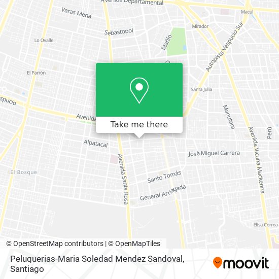 Peluquerias-Maria Soledad Mendez Sandoval map