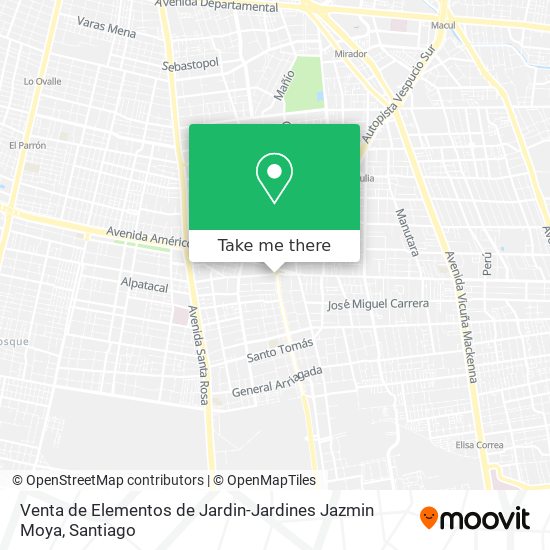 Mapa de Venta de Elementos de Jardin-Jardines Jazmin Moya