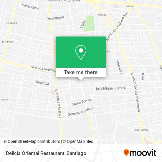 Delicia Oriental Restaurant map