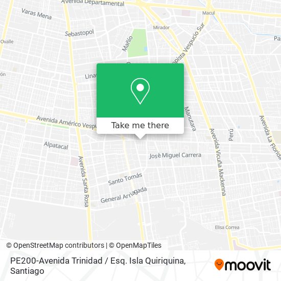 PE200-Avenida Trinidad / Esq. Isla Quiriquina map