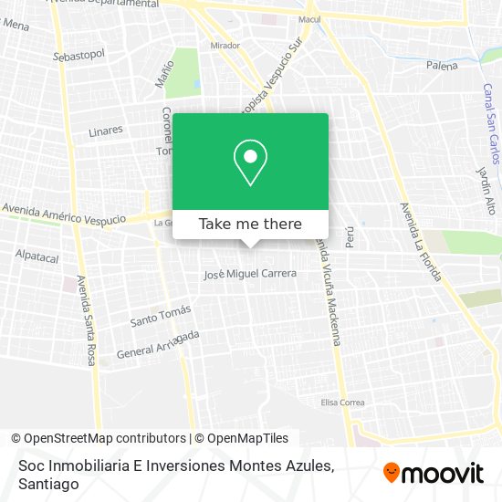 Soc Inmobiliaria E Inversiones Montes Azules map