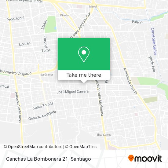 Canchas La Bombonera 21 map