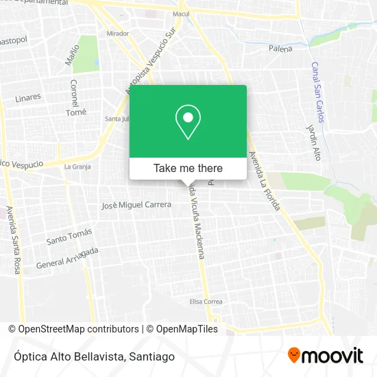 Mapa de Óptica Alto Bellavista