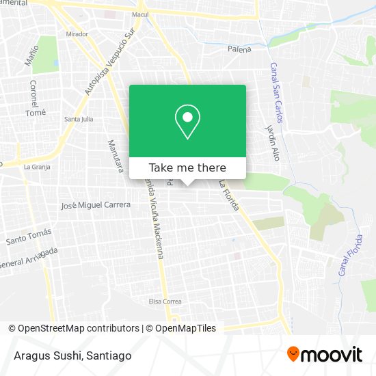 Aragus Sushi map