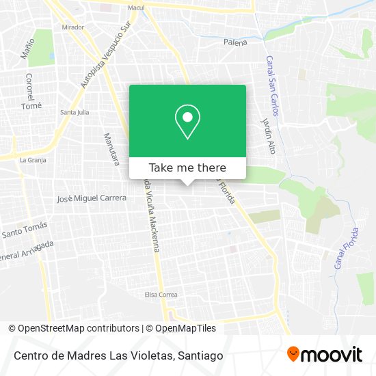 Mapa de Centro de Madres Las Violetas