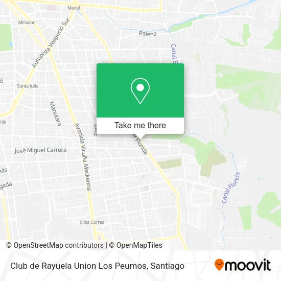 Club de Rayuela Union Los Peumos map