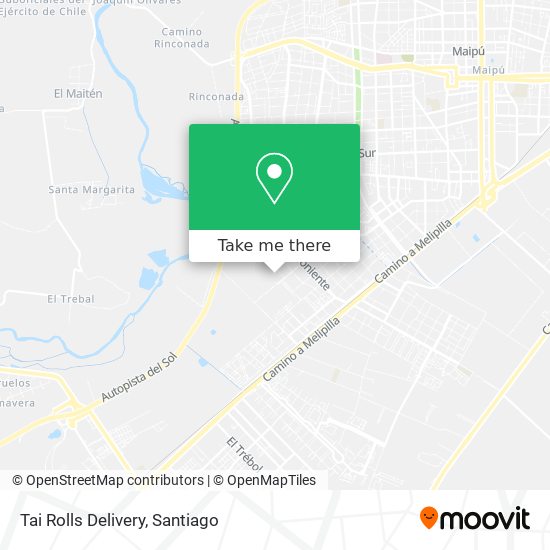 Mapa de Tai Rolls Delivery