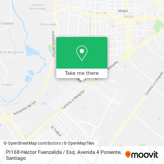 Mapa de PI168-Héctor Fuenzalida / Esq. Avenida 4 Poniente