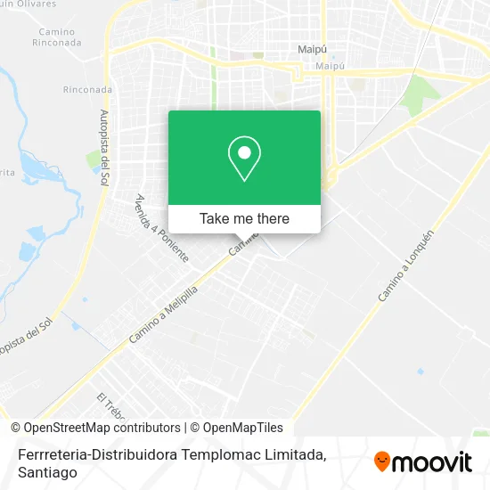 Ferrreteria-Distribuidora Templomac Limitada map