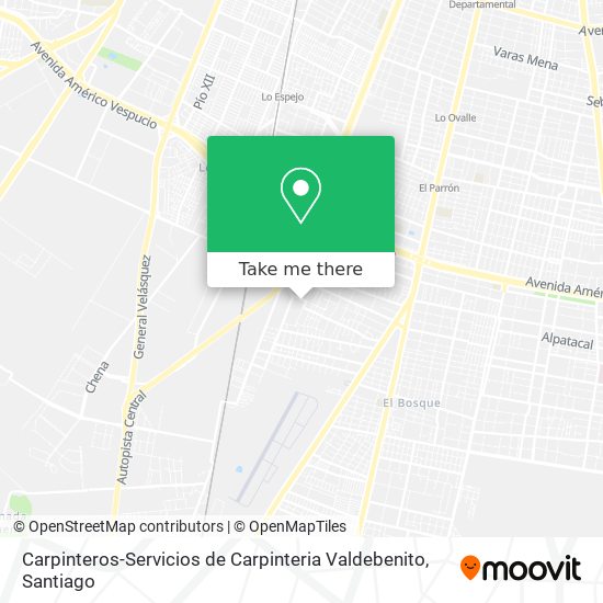 Mapa de Carpinteros-Servicios de Carpinteria Valdebenito