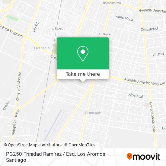 PG250-Trinidad Ramírez / Esq. Los Aromos map