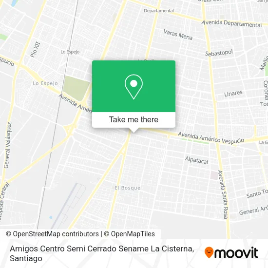 Amigos Centro Semi Cerrado Sename La Cisterna map