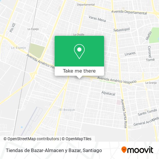 Tiendas de Bazar-Almacen y Bazar map