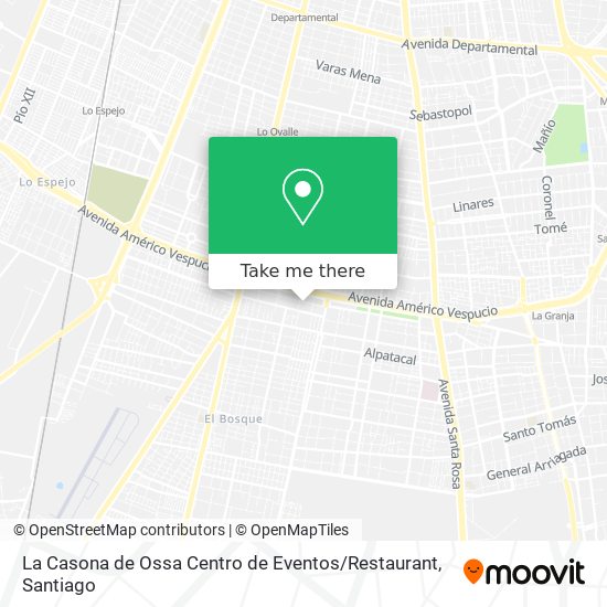 La Casona de Ossa Centro de Eventos / Restaurant map