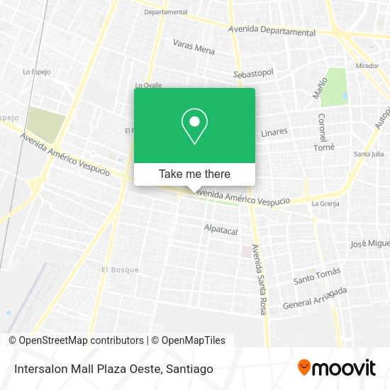 Intersalon Mall Plaza Oeste map