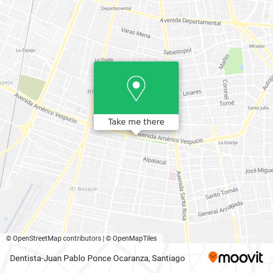 Dentista-Juan Pablo Ponce Ocaranza map