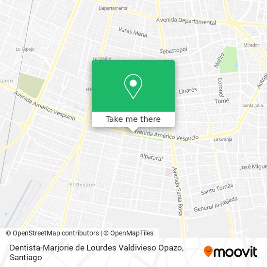 Dentista-Marjorie de Lourdes Valdivieso Opazo map