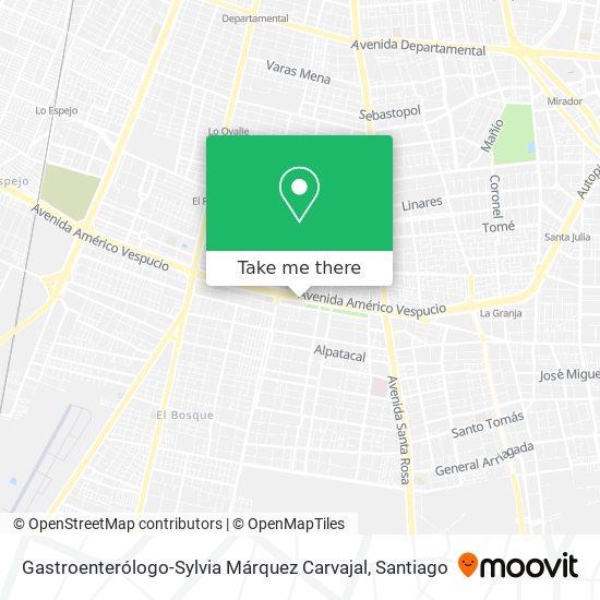 Gastroenterólogo-Sylvia Márquez Carvajal map