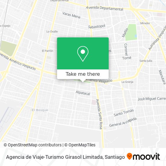 Agencia de Viaje-Turismo Girasol Limitada map