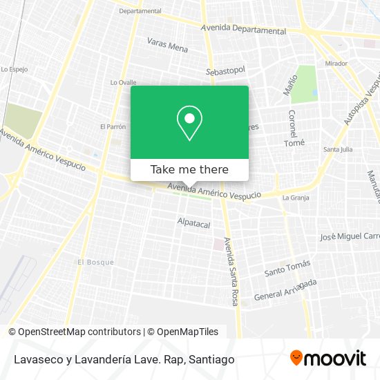 Lavaseco y Lavandería Lave. Rap map