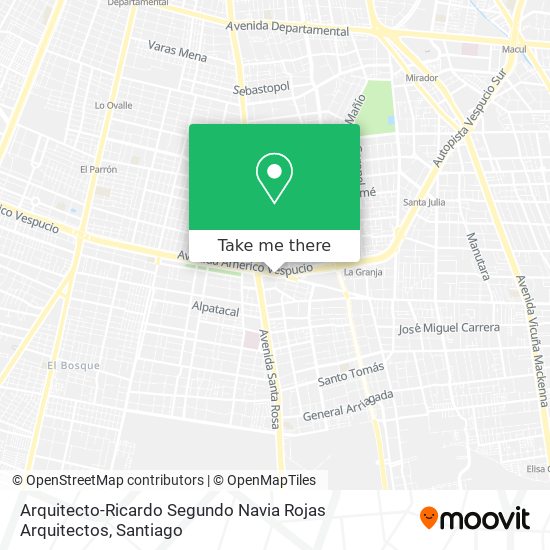 Mapa de Arquitecto-Ricardo Segundo Navia Rojas Arquitectos