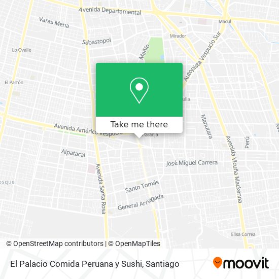 El Palacio Comida Peruana y Sushi map