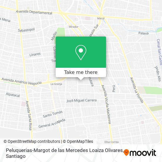 Peluquerias-Margot de las Mercedes Loaiza Olivares map