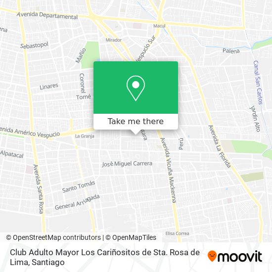 Club Adulto Mayor Los Cariñositos de Sta. Rosa de Lima map