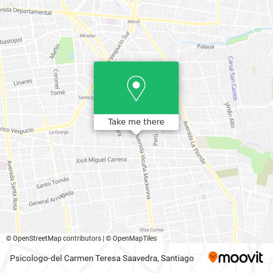 Psicologo-del Carmen Teresa Saavedra map