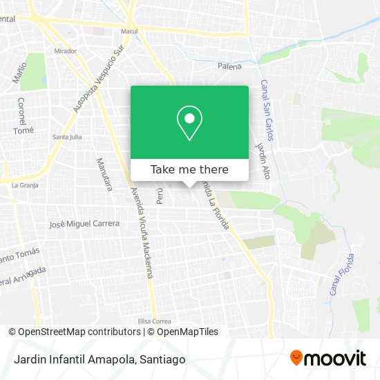 Jardin Infantil Amapola map