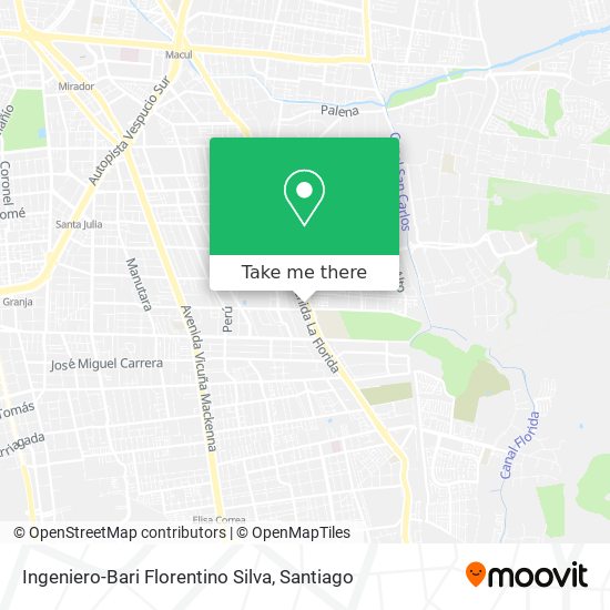 Ingeniero-Bari Florentino Silva map